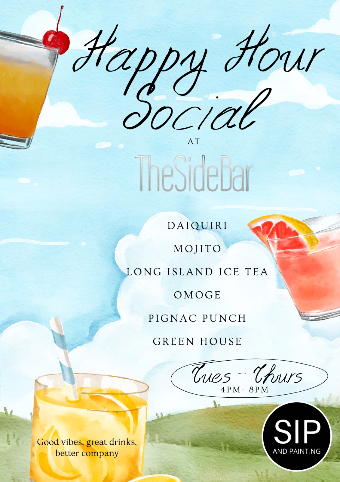 Happy Hour Social package at Sidebar